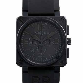 BELL＆ROSS ベル&ロス スーパーコピー BR01-94BLACK クロノグラフ メンズ ブラック